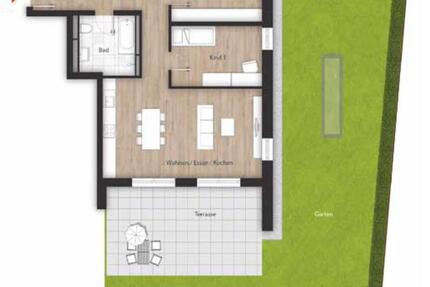 Geräumige 3-Zimmer EG-Wohnung mit Garten in Nürnberg-Reutles 3 zimmer