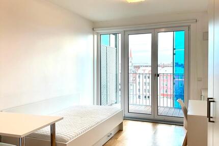 Möblierte Einzimmerwohnung mit großem Balkon – StudentAzubi 1 zimmer