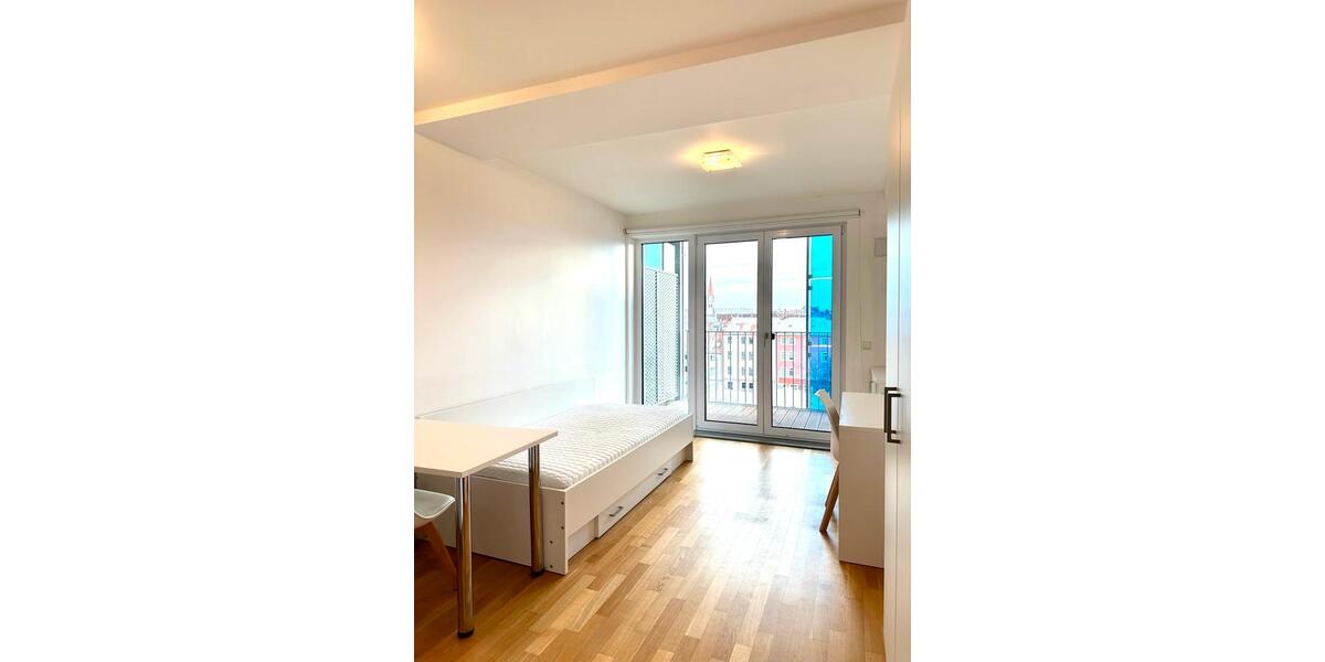 Möblierte Einzimmerwohnung mit großem Balkon – StudentAzubi 1 zimmer