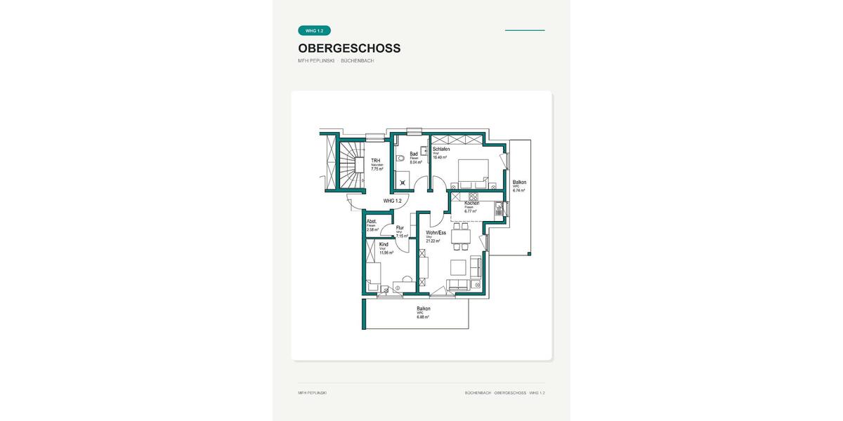 Etagenwohnung Erlangen Alterlangen - 3 Zimmer, 88 m&sup2;, 1.590&euro; | Angebot:27604771