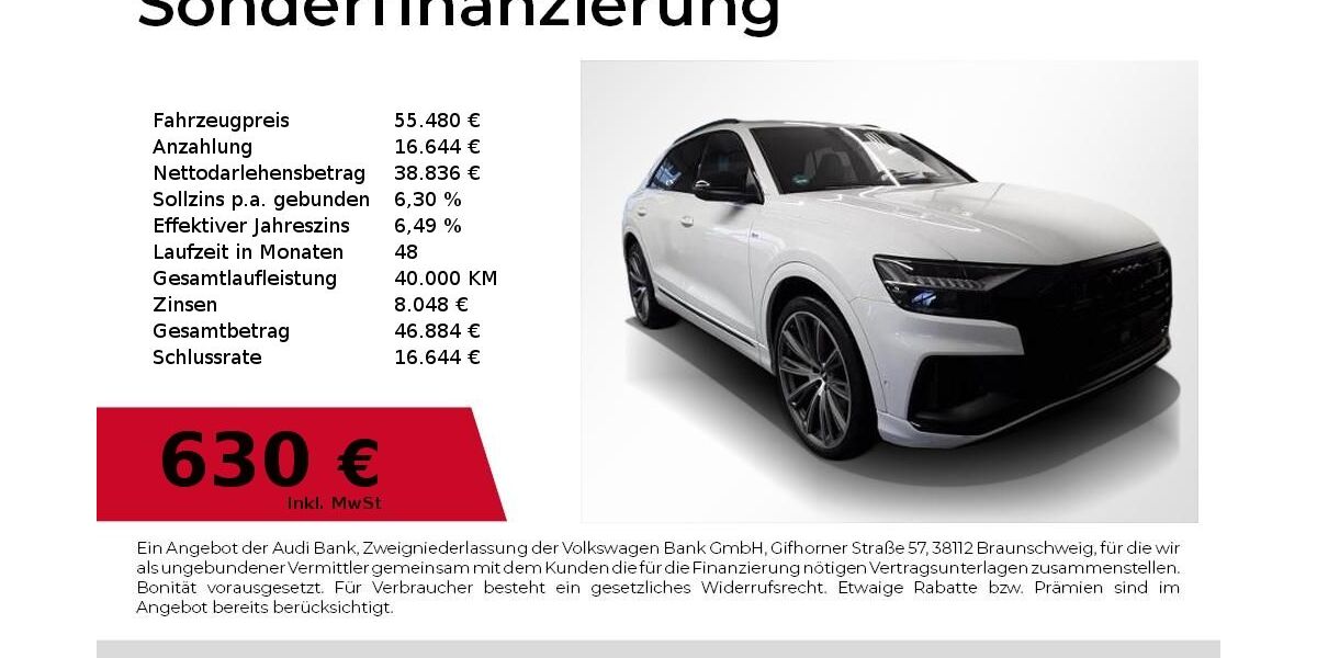 Audi Q8 84.300 km 55.480 &euro; Nürnberg 90411