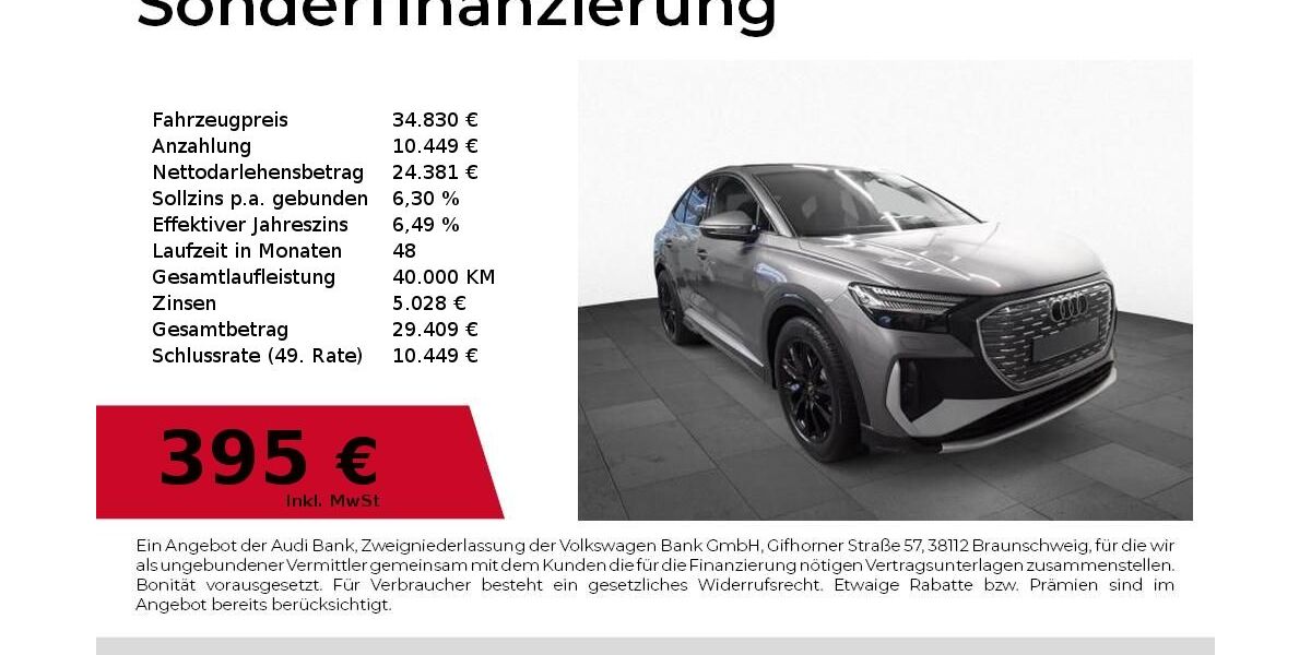 Audi Q4 e-tron 31.900 km 34.830 &euro; Nürnberg 90411