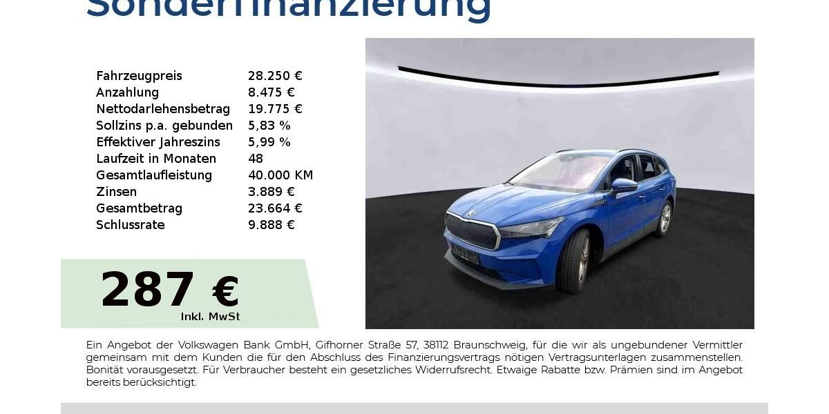 Skoda Enyaq 47.450 km 28.250 &euro; Nürnberg 90431