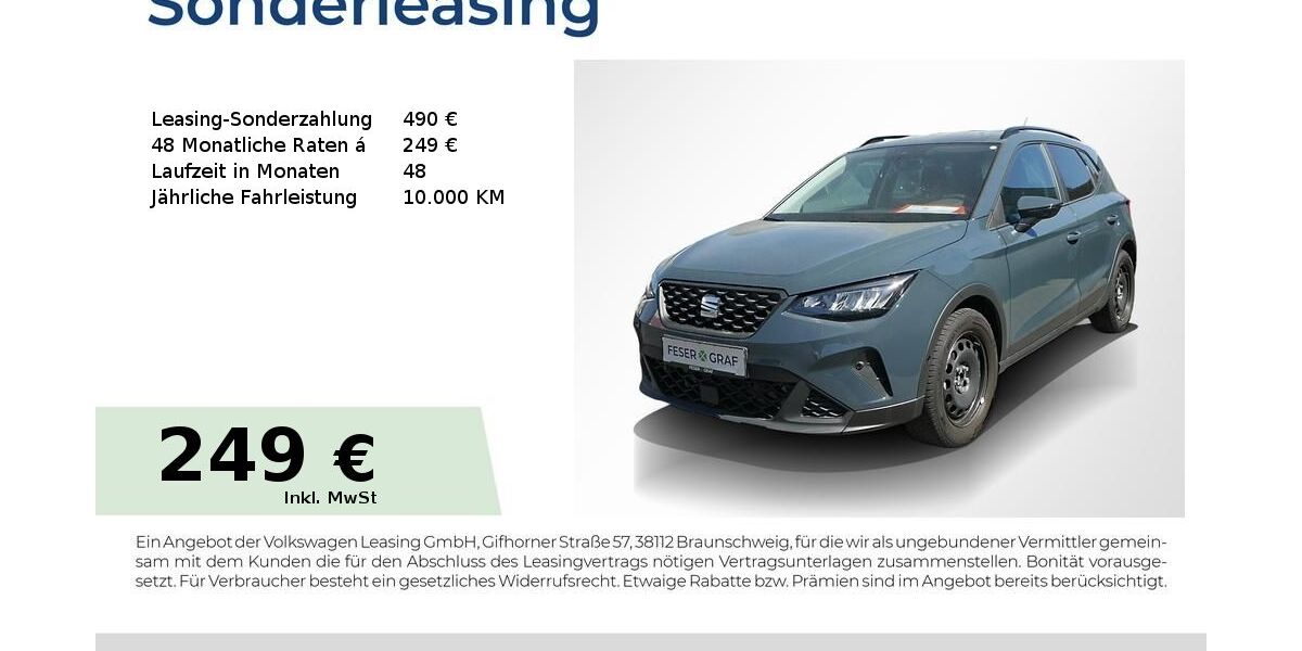 Seat Arona 8.150 km 21.608 &euro; Lauf an der Pegnitz 91207