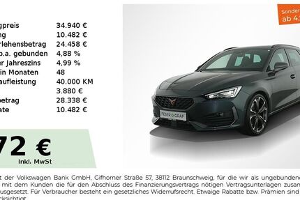 Cupra Leon 37.350 km 34.220 &euro; Nürnberg 90441