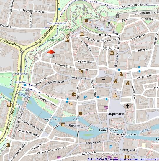 Etagenwohnung Nürnberg Sebald - 3 Zimmer, 58 m&sup2;, 700&euro; | Angebot:26362835