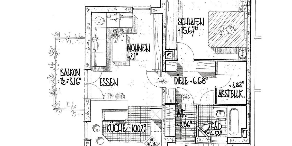 Etagenwohnung Forchheim - 2 Zimmer, 67 m&sup2;, 209.000&euro; | Angebot:26340445
