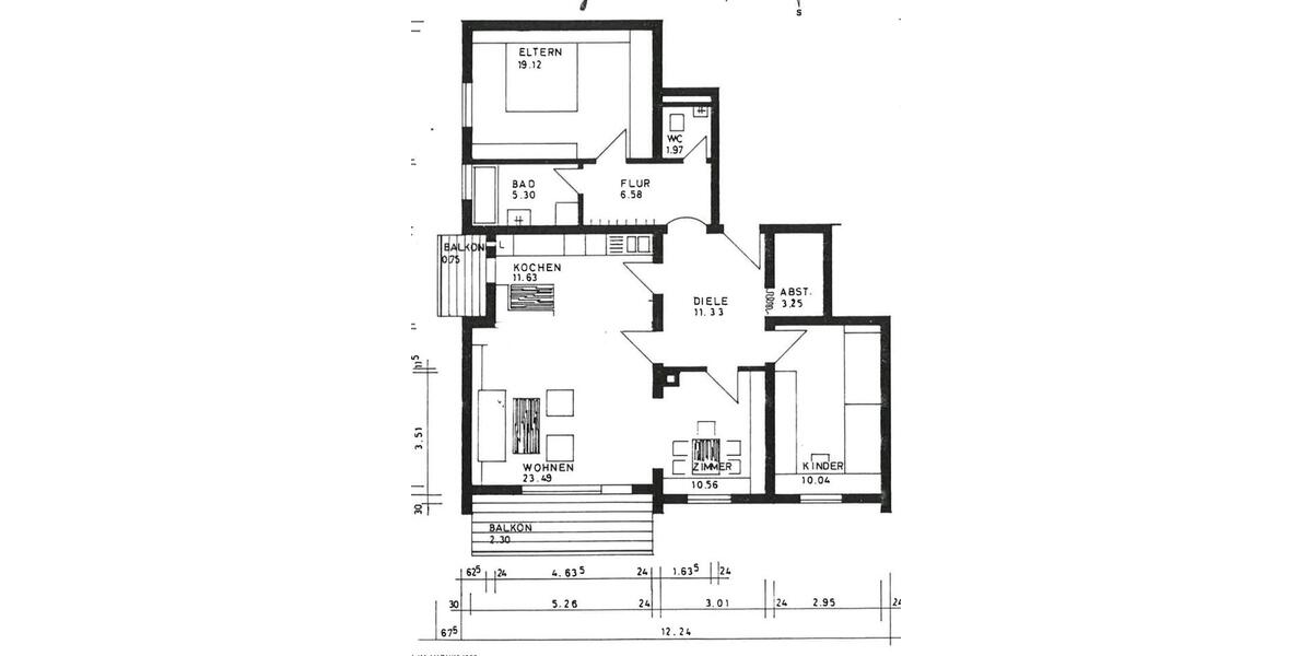 Hochparterre Nürnberg Gebersdorf - 4 Zimmer, 100 m&sup2;, 465.000&euro; | Angebot:26700305