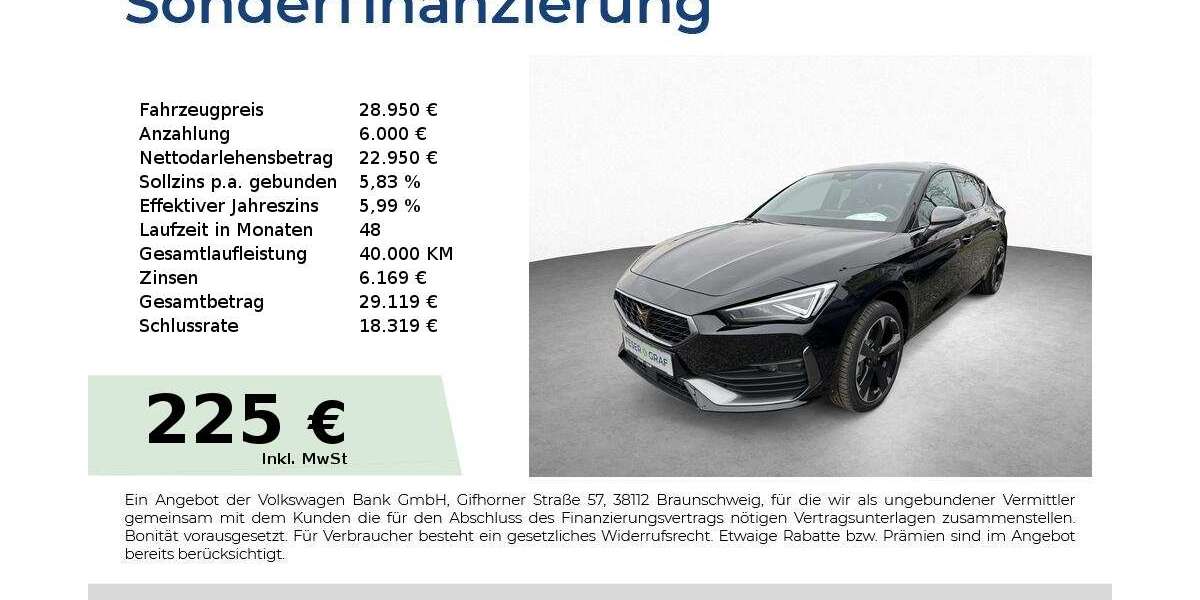 Cupra Leon 7.750 km 28.950 &euro; Schwabach 91126