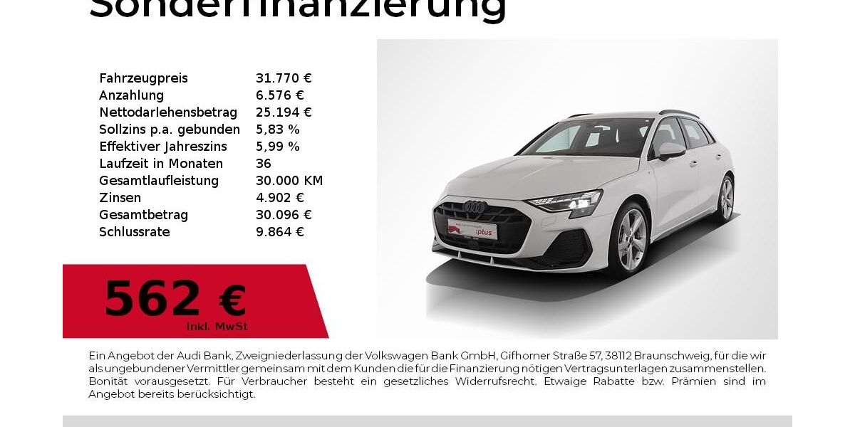 Audi A3 6.750 km 31.770 &euro; Nürnberg 90441