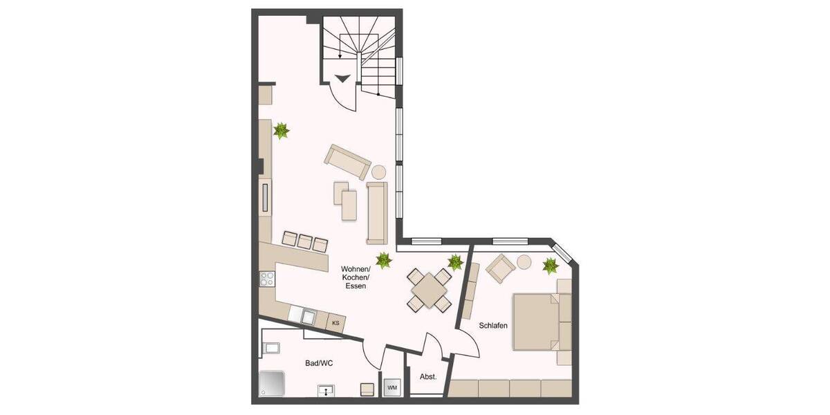 Etagenwohnung Nürnberg Rosenau - 2 Zimmer, 105 m&sup2;, 382.000&euro; | Angebot:26912918
