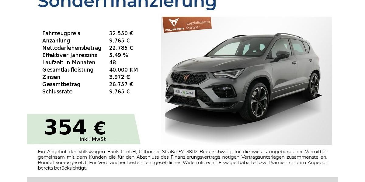Cupra Ateca 36.350 km 31.940 &euro; Nürnberg 90441