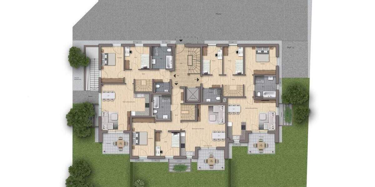 Etagenwohnung Roth Eckersmühlen - 3 Zimmer, 86 m&sup2;, 405.400&euro; | Angebot:26190133
