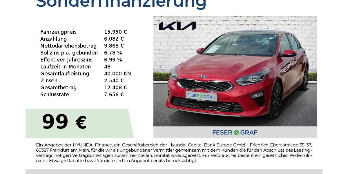Kia ceed / Ceed 96.417 km 15.850 &euro; Roth 91154