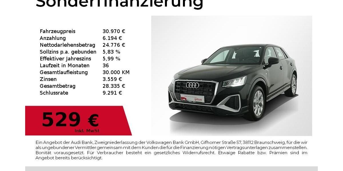 Audi Q2 5.500 km 29.880 &euro; Nürnberg 90441