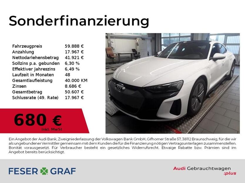 Audi e-tron GT 19.500 km 59.888 € Nürnberg 90411