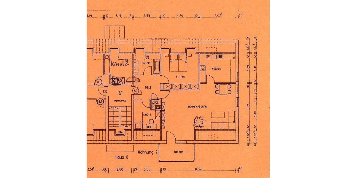 Wohnung von privat - provisionsfrei - zentral + hell + großzügig 4 zimmer