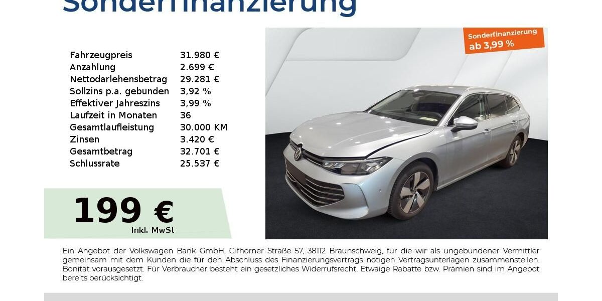 VW Passat 12.010 km 31.980 &euro; Fürth 90763