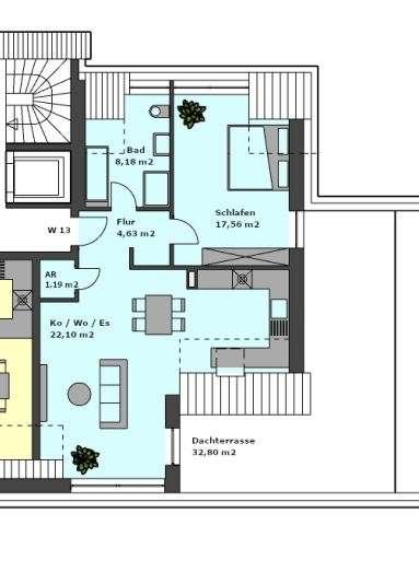 Etagenwohnung Fürth Bislohe - 2 Zimmer, 70 m&sup2;, 1.130&euro; | Angebot:25634487