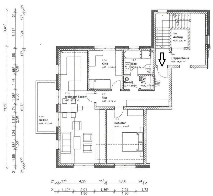 OFFENE BESICHTIGUNG So., 2.11. 14:30-15:30 Uhr 90427 Nbg., Reutleser Str. 5: 3-Zi. Neubau ETW m. Balk. Wohnung kaufen 3 zimmer