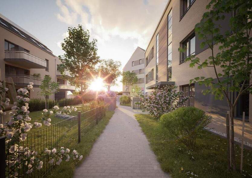 Verkaufsstart - Sonnige Gartenwohnung, Süd-Terrasse, Bad mit Tageslicht, KfW 40 QNG 4 zimmer