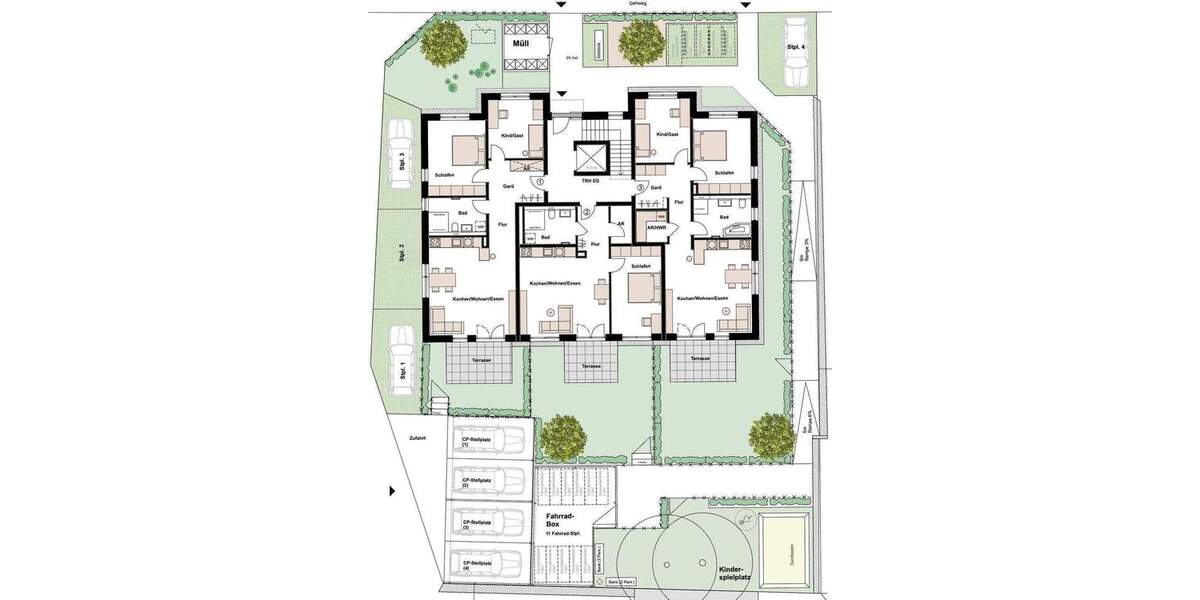 Etagenwohnung Fürth Ronhof - 2 Zimmer, 59 m&sup2;, 369.000&euro; | Angebot:25771005