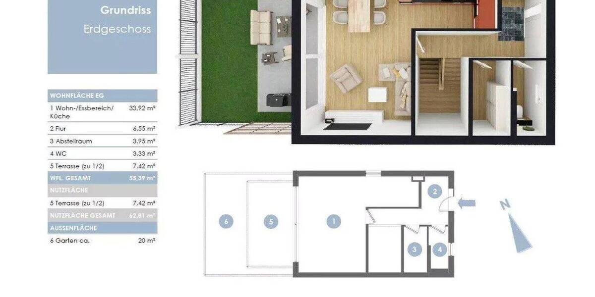 Reihenmittelhaus Erlangen Alterlangen - 5 Zimmer, 148 m&sup2;, 749.000&euro; | Angebot:26184413