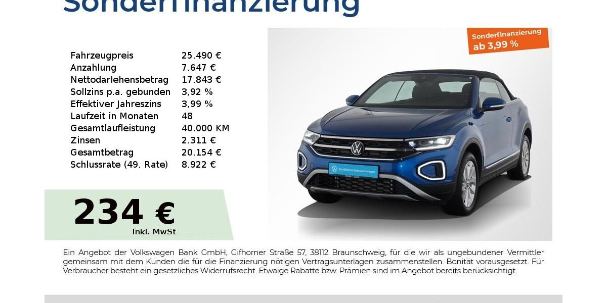 VW T-Roc 9.100 km 24.480 &euro; Nürnberg 90441