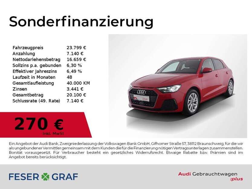 Audi A1 6.949 km 22.888 € Nürnberg 90411