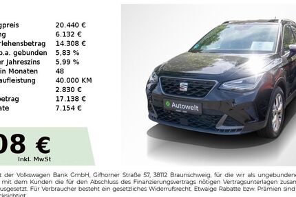 Seat Arona 51.250 km 19.940 &euro; Nürnberg 90431