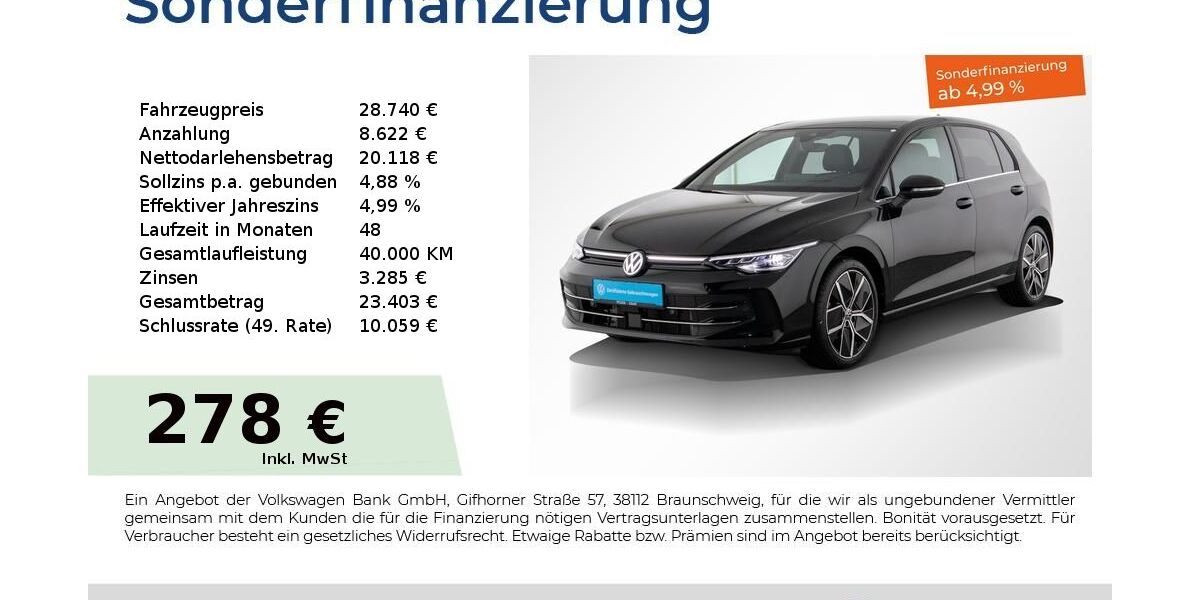 VW Golf 20.550 km 28.440 &euro; Nürnberg 90441