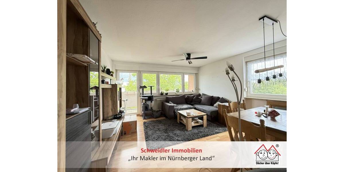 Etagenwohnung Schwaig bei Nürnberg Schwaig - 3 Zimmer, 71 m&sup2;, 675&euro; | Angebot:26686585