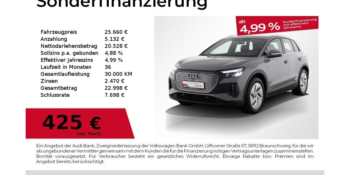 Audi Q4 e-tron 20.882 km 24.440 &euro; Nürnberg 90441
