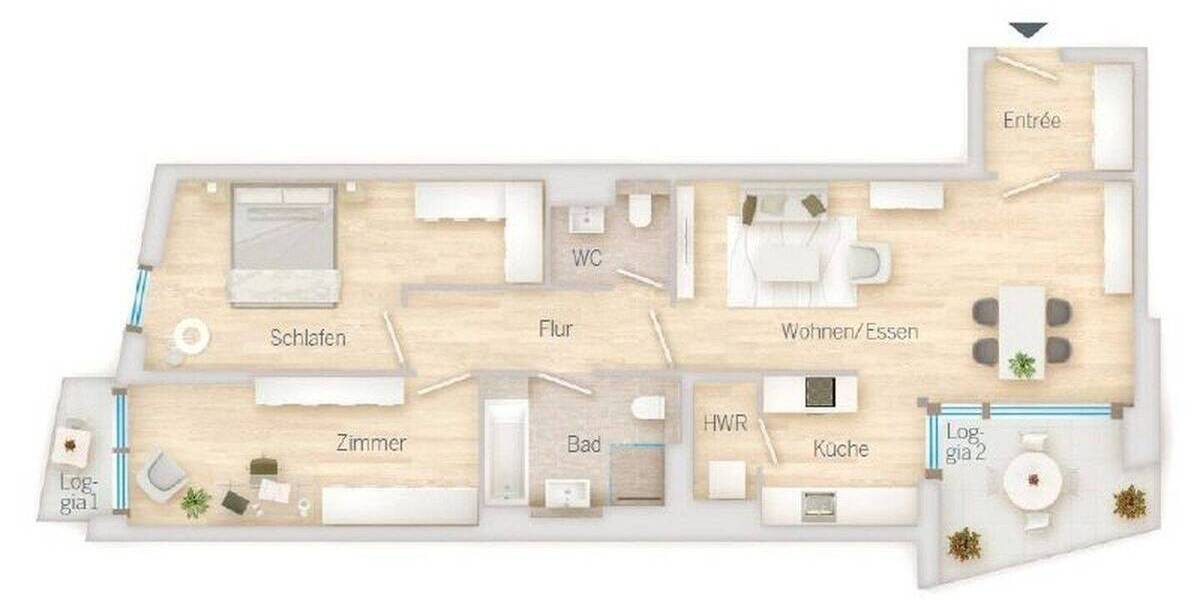 Etagenwohnung Nürnberg Maxfeld - 3 Zimmer, 88 m&sup2;, 1.550&euro; | Angebot:26712723
