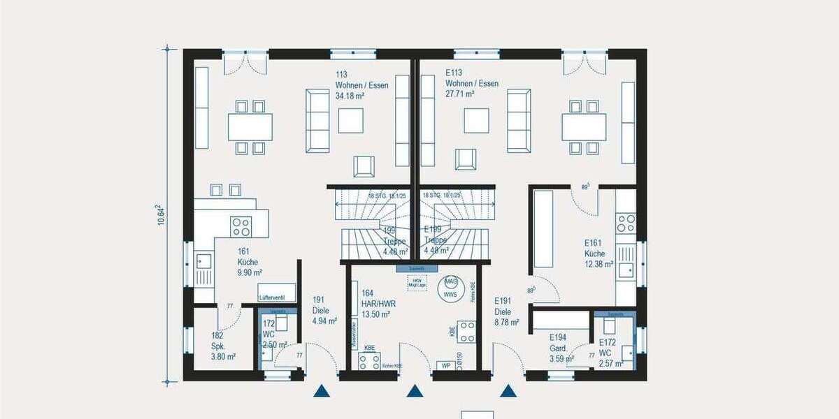 Individuell planbare Doppelhaushälfte mit großzügigem Grundstück in Nürnberg - Mehrfamilienhaus, Wohnhaus Nürnberg Zerzabelshof | Angebot:27531847