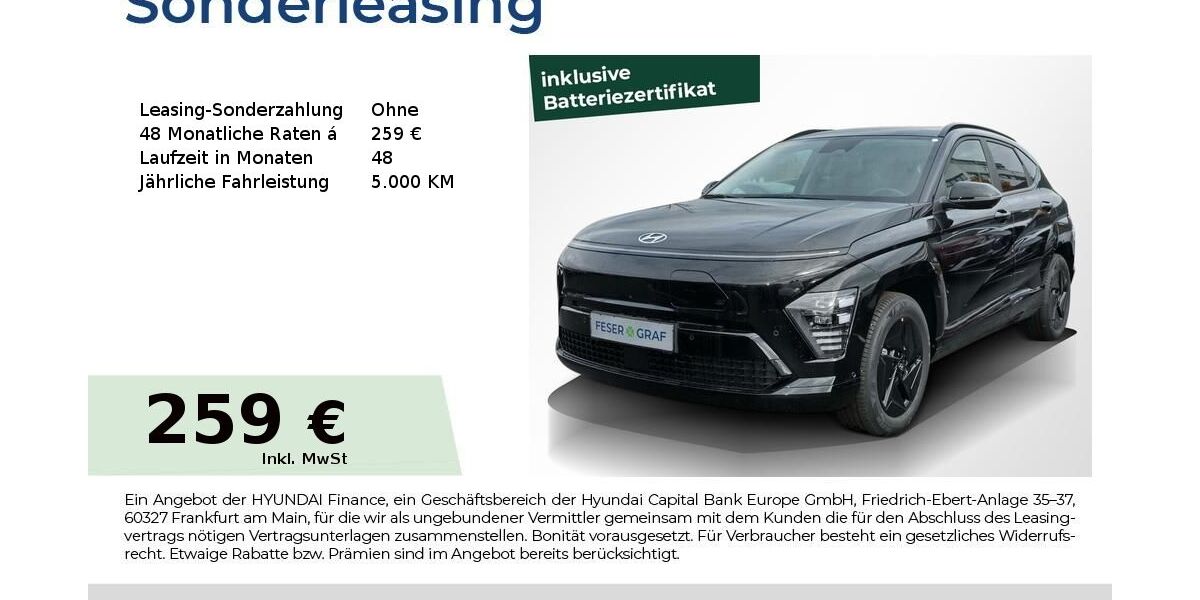 Hyundai KONA 4.000 km 30.995 &euro; Fürth 90763