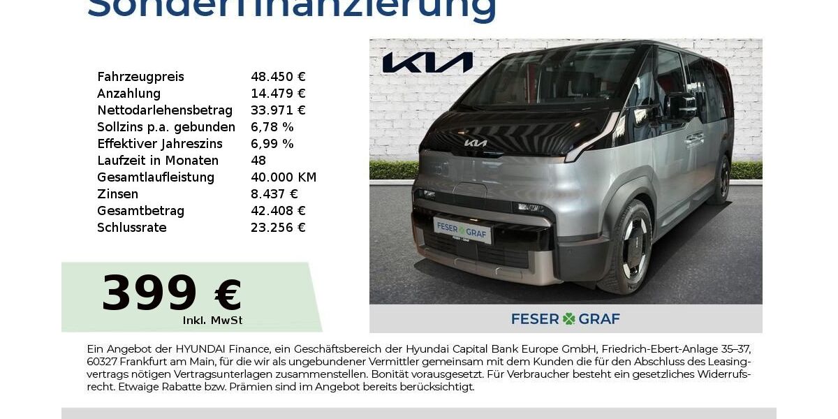 Kia PV5 5.000 km 48.450 &euro; Nürnberg 90425
