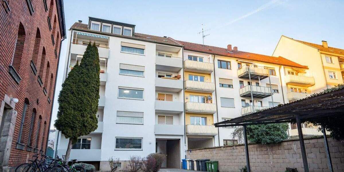Etagenwohnung Fürth Südstadt - 3 Zimmer, 75 m&sup2;, 275.000&euro; | Angebot:26217636