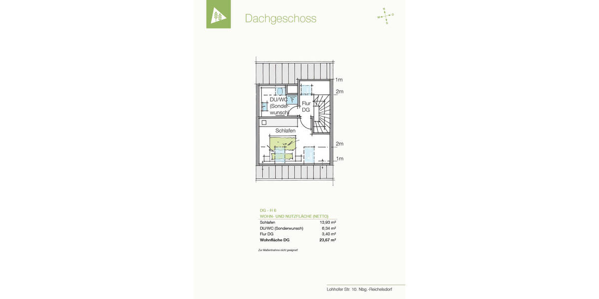 Reihenmittelhaus Nürnberg Lohhof - 4 Zimmer, 110 m&sup2;, 2.000&euro; | Angebot:26487160