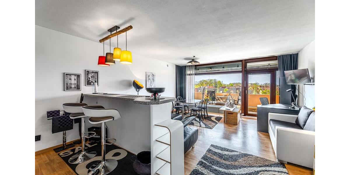 Helle möblierte 1-Zimmer Wohnung mit Balkon in Fürth 1 zimmer