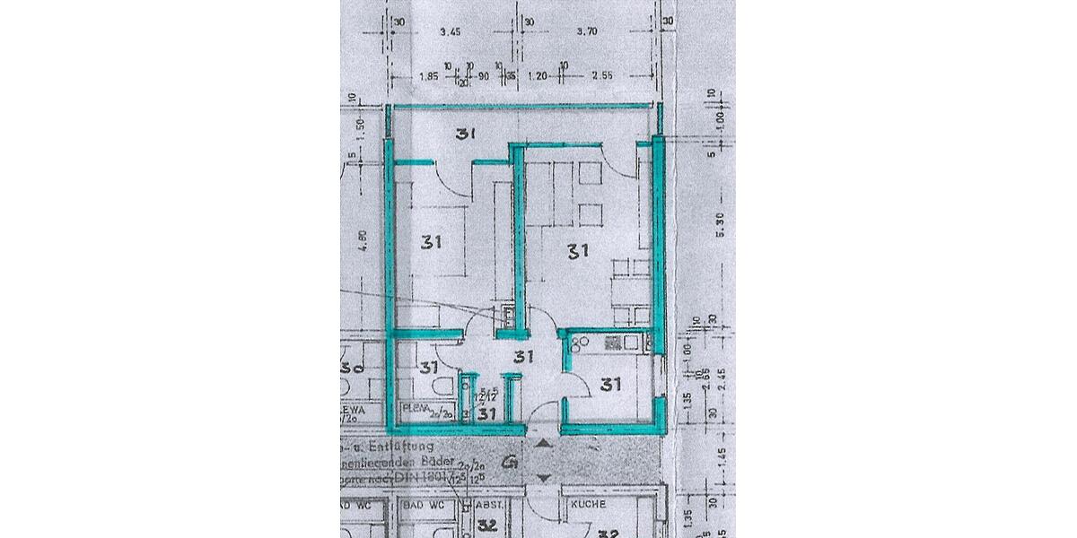Etagenwohnung Nürnberg Zerzabelshof - 2 Zimmer, 57 m&sup2;, 225.000&euro; | Angebot:27610257