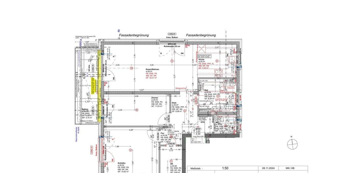 Etagenwohnung Erlangen Am Anger - 3 Zimmer, 90 m&sup2;, 1.840&euro; | Angebot:24981802