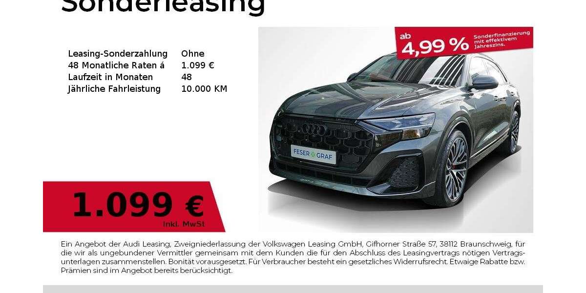 Audi Q8 14.500 km 99.980 € Fürth 90763