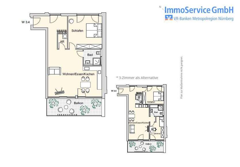 Wohnung zum Kaufen in Nürnberg 557.239 € 87.41 m²