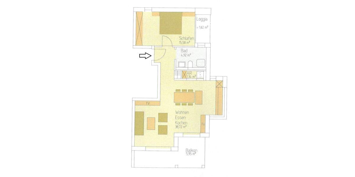 Etagenwohnung Nürnberg Röthenbach b Schweinau - 2 Zimmer, 68 m&sup2;, 429.500&euro; | Angebot:23963135