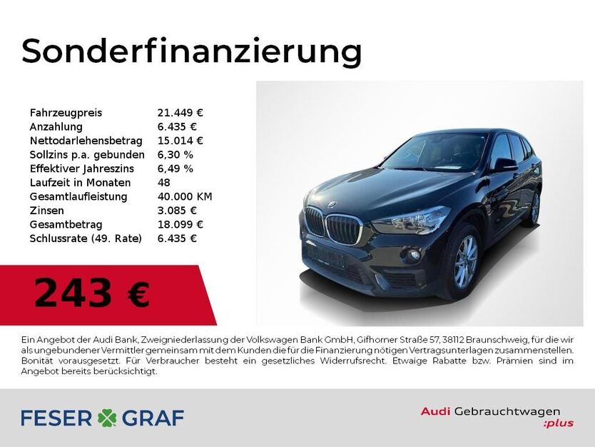 BMW X1 62.500 km 21.449 € Nürnberg 90411