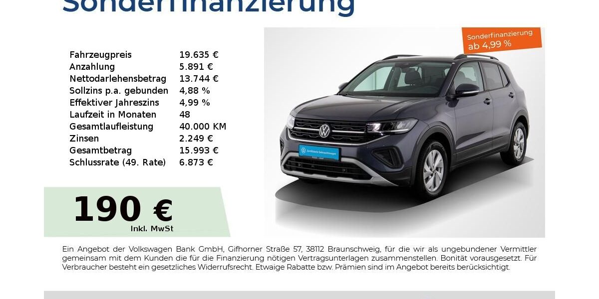 VW T-Cross 20.950 km 19.490 &euro; Nürnberg 90441