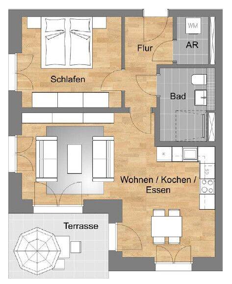 Etagenwohnung Nürnberg Röthenbach b Schweinau - 2 Zimmer, 66 m&sup2;, 451.200&euro; | Angebot:26807287