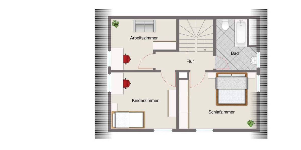 Doppelhaushälfte Heroldsbach - 4 Zimmer, 93 m&sup2;, 447.000&euro; | Angebot:26909635
