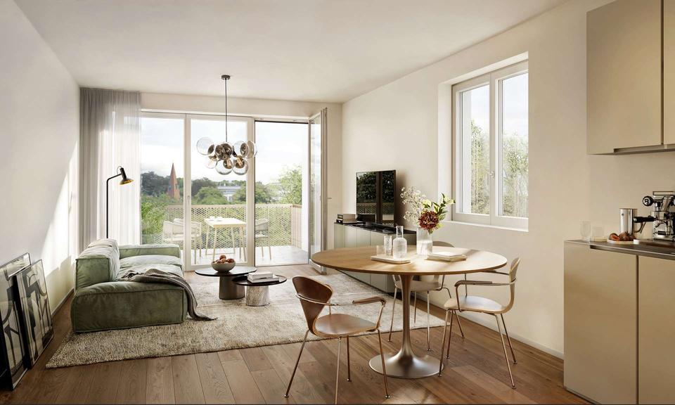 Etagenwohnung Nürnberg Gaismannshof - 3 Zimmer, 74 m&sup2;, 1.207&euro; | Angebot:25550317